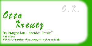 otto kreutz business card